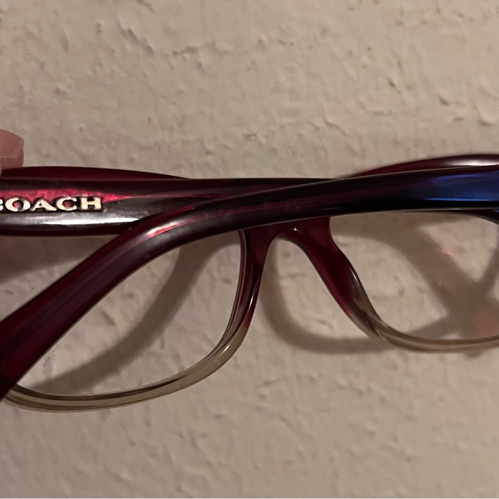 Coach Maroon and Black Eyeglasses